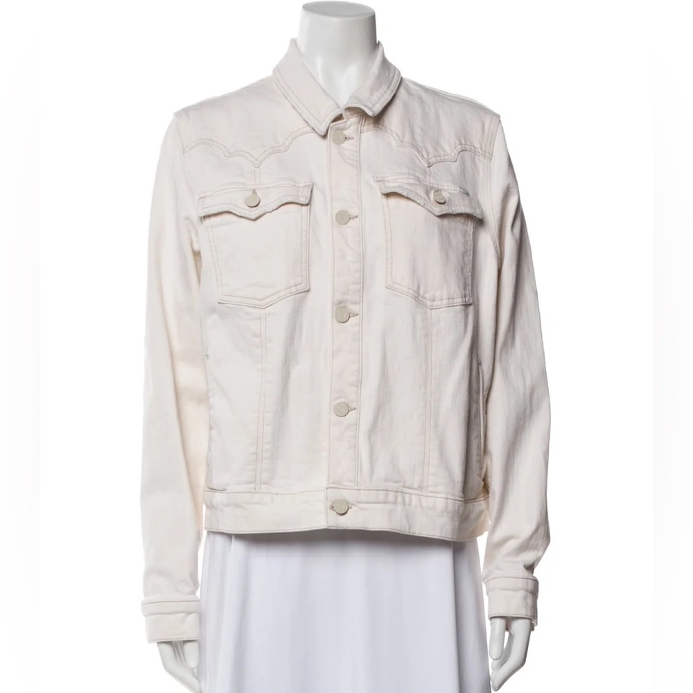 MOTHER Cream Off-White Denim Jacket